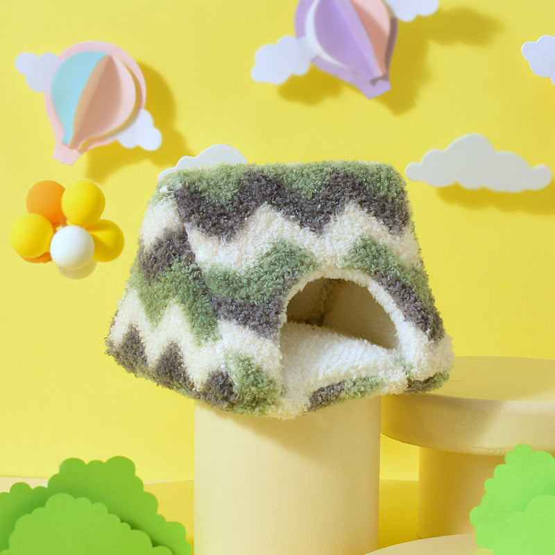Pet Hamster Nest Fleece-lined Warm Cotton Pet Nest Hamster