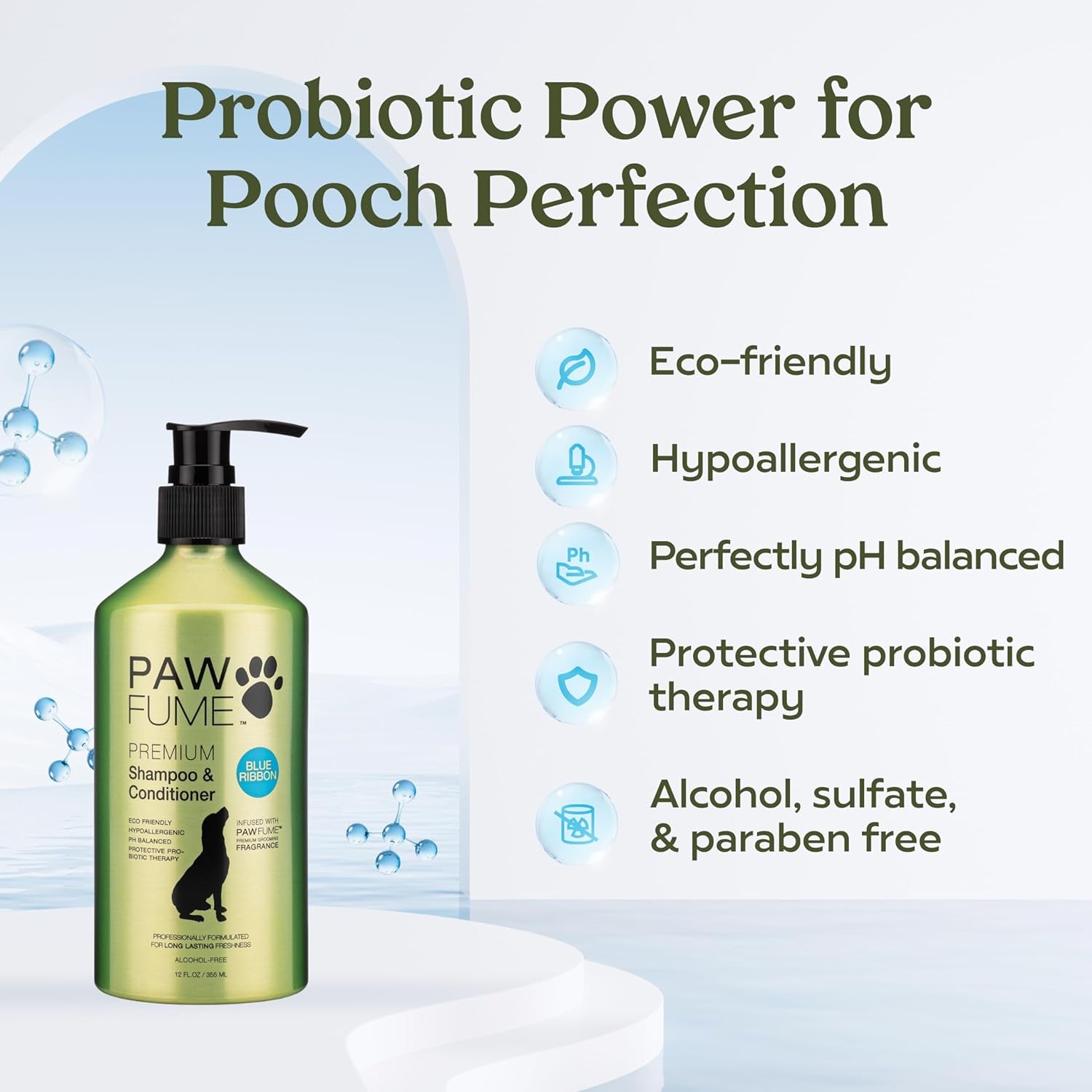 Pawfume Dog Shampoo and Conditioner – Hypoallergenic Dog Shampoo 