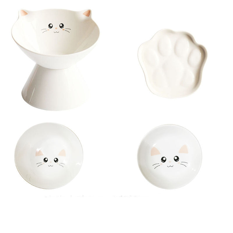 Single  Drinking Food Bowl Cat Supplies
