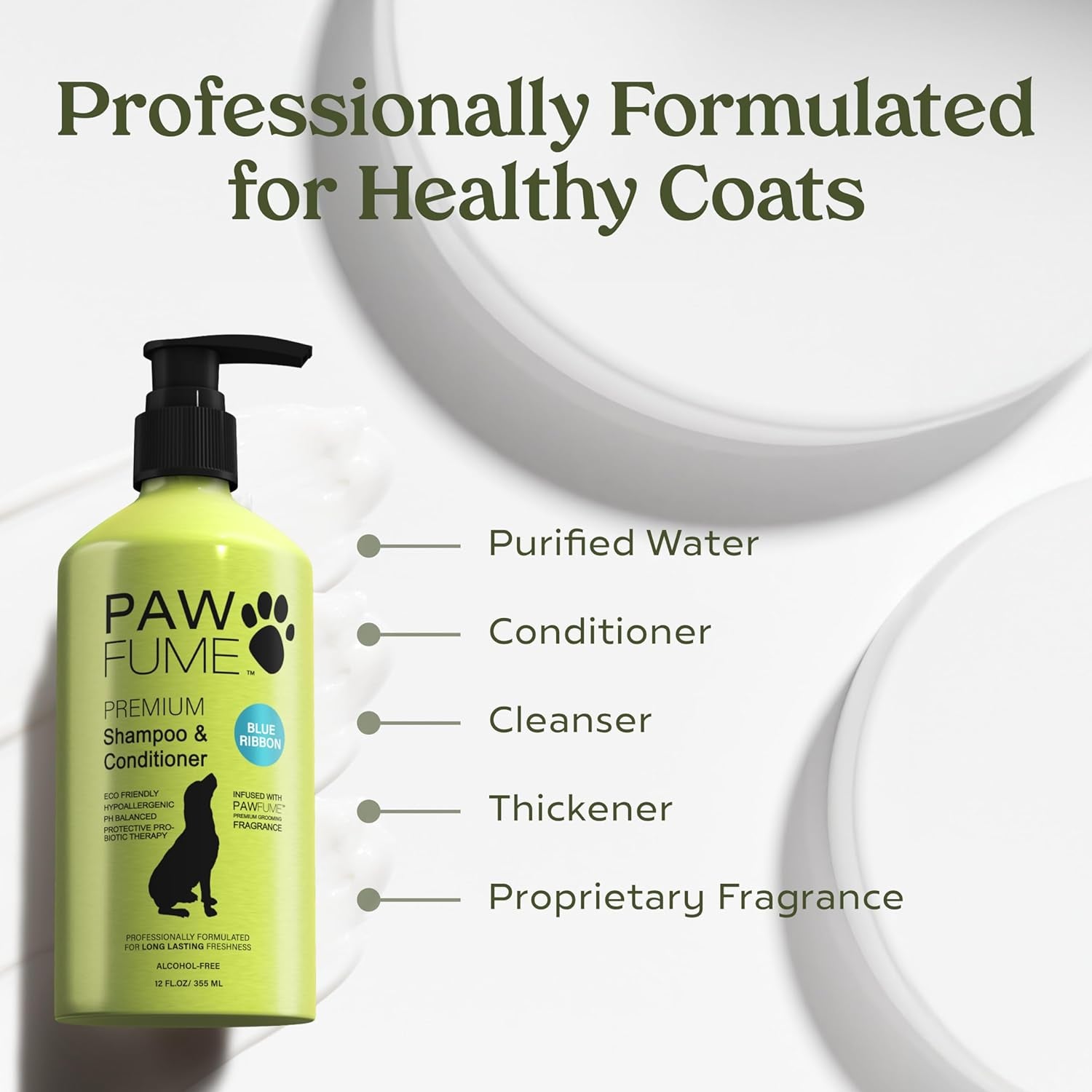 Pawfume Dog Shampoo and Conditioner – Hypoallergenic Dog Shampoo 