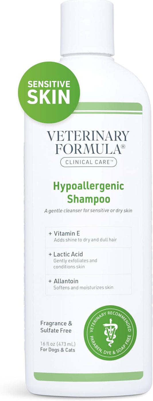 Clinical Care Hypoallergenic Shampoo for Dogs and Cats, 16 Oz 