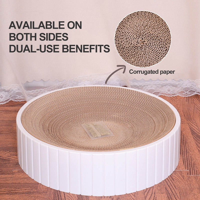 Round Cat Scratch Plate