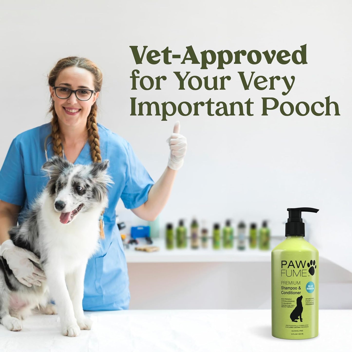 Pawfume Dog Shampoo and Conditioner – Hypoallergenic Dog Shampoo 