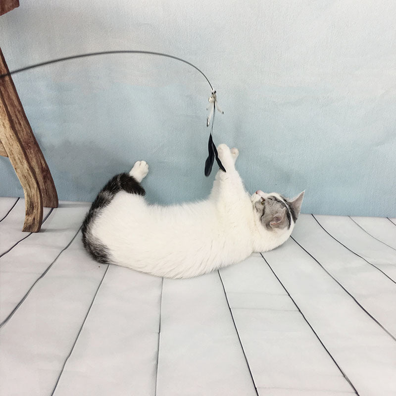 Wooden Handle Cat Toy