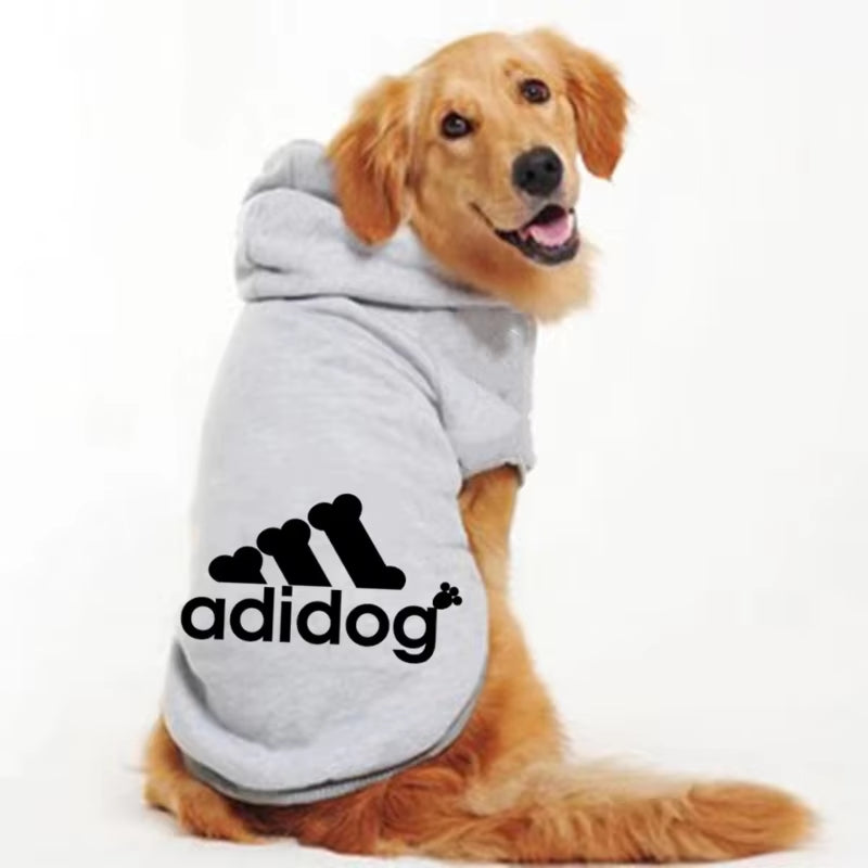 S-5XL Dog Hoodies for Large Breed Dogs Fleece Pullover Sweatshirt Pet Clothes with Hat Casual Sports Hoodies Pitbull