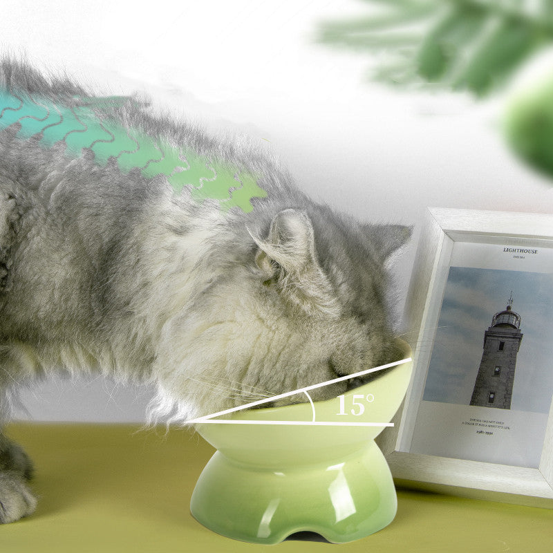 Pet Supplies For Cervical Protection Cat Bowl