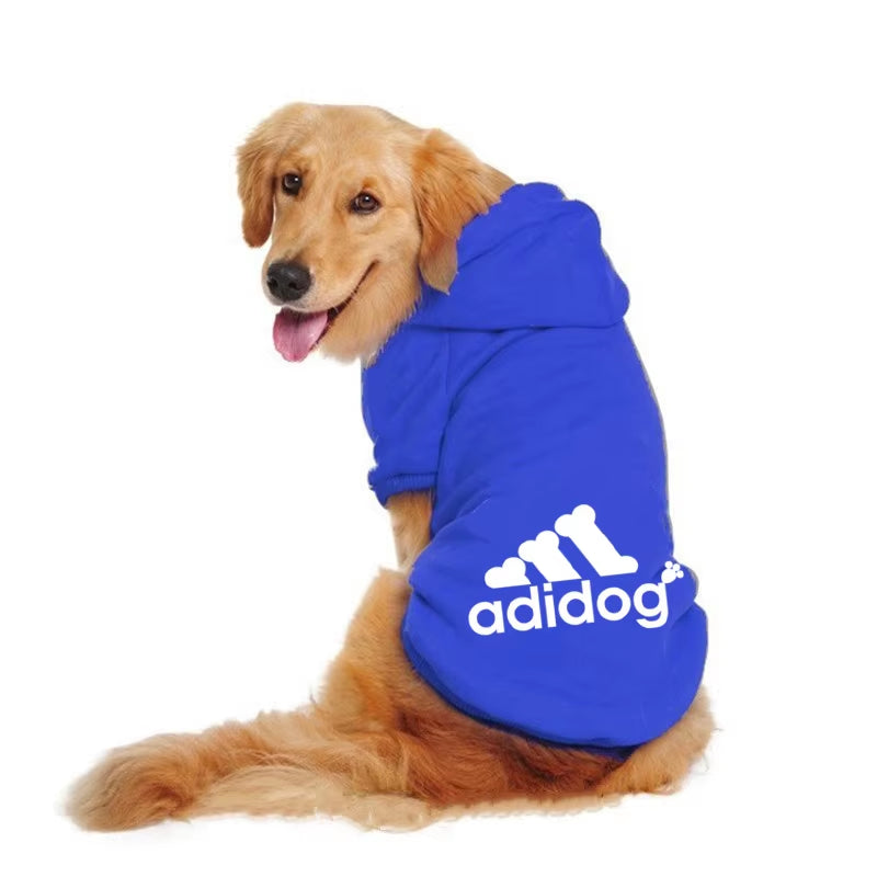 S-5XL Dog Hoodies for Large Breed Dogs Fleece Pullover Sweatshirt Pet Clothes with Hat Casual Sports Hoodies Pitbull