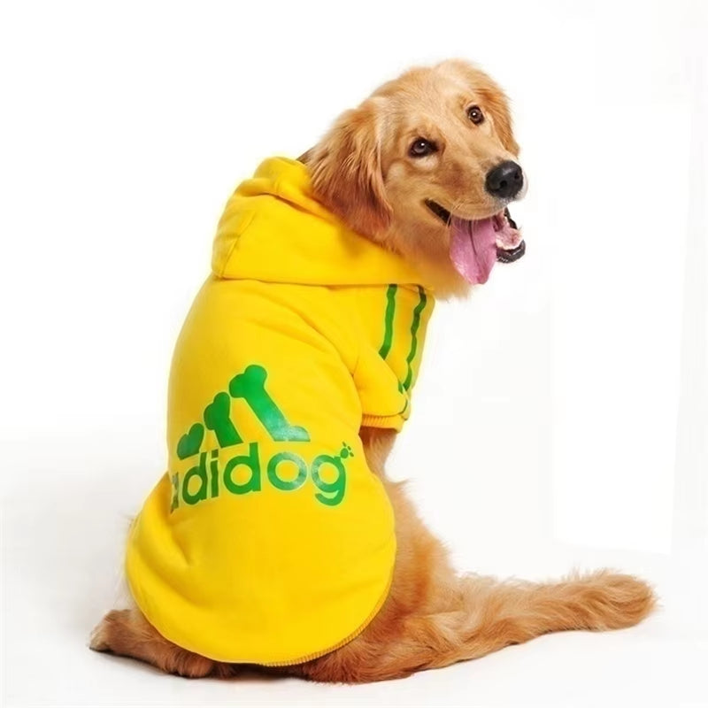 S-5XL Dog Hoodies for Large Breed Dogs Fleece Pullover Sweatshirt Pet Clothes with Hat Casual Sports Hoodies Pitbull