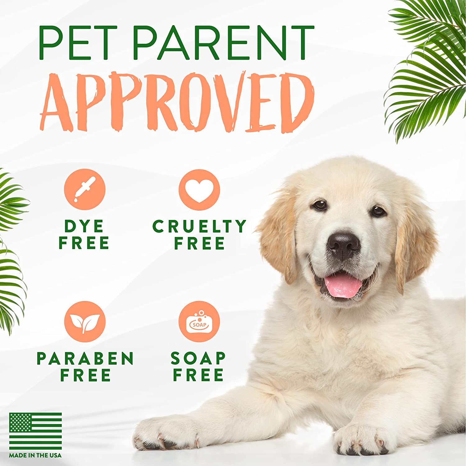 2-In-1 Papaya & Coconut Dog Shampoo and Conditioner | Natural Pet Shampoo Derived from Natural Ingredients | Cat Friendly | Made in the USA | 20 Oz.