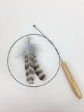 Wooden Handle Cat Toy