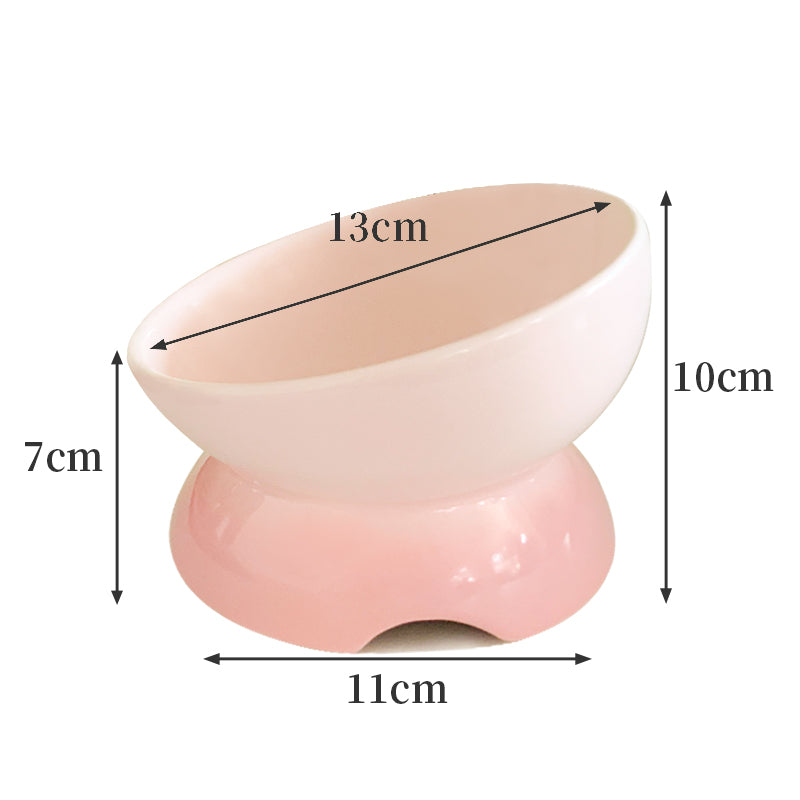 Pet Supplies For Cervical Protection Cat Bowl