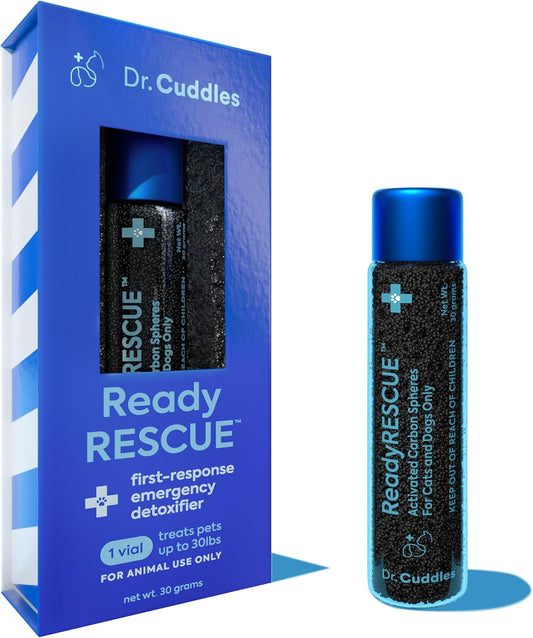 Readyrescue - Dog First Aid Kit Essential | Activated Charcoal Detox for Dogs, Cats, Pets | Animal First Aid Kit | Dog Medical Emergency Kit | Dog Travel Essentials - 30G (1 Vial of 30G)