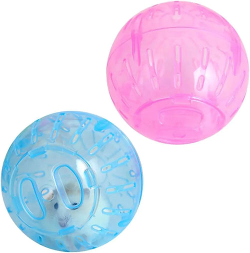 2Pcs Blue and Pink Hamster Balls Hamster Ball Transparent Dwarf Hamster Exercise Balls Running Wheel Gerbil Toys Small Animals Small Animal Health Supplies Small Animals
