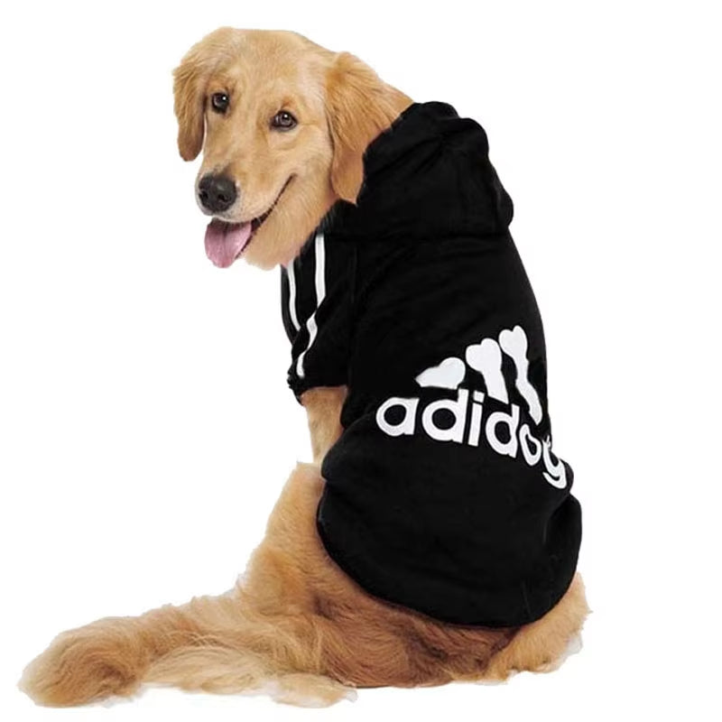 S-5XL Dog Hoodies for Large Breed Dogs Fleece Pullover Sweatshirt Pet Clothes with Hat Casual Sports Hoodies Pitbull