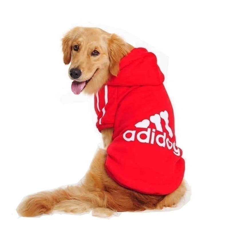 S-5XL Dog Hoodies for Large Breed Dogs Fleece Pullover Sweatshirt Pet Clothes with Hat Casual Sports Hoodies Pitbull