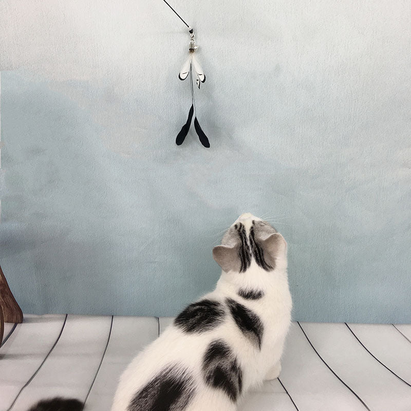 Wooden Handle Cat Toy
