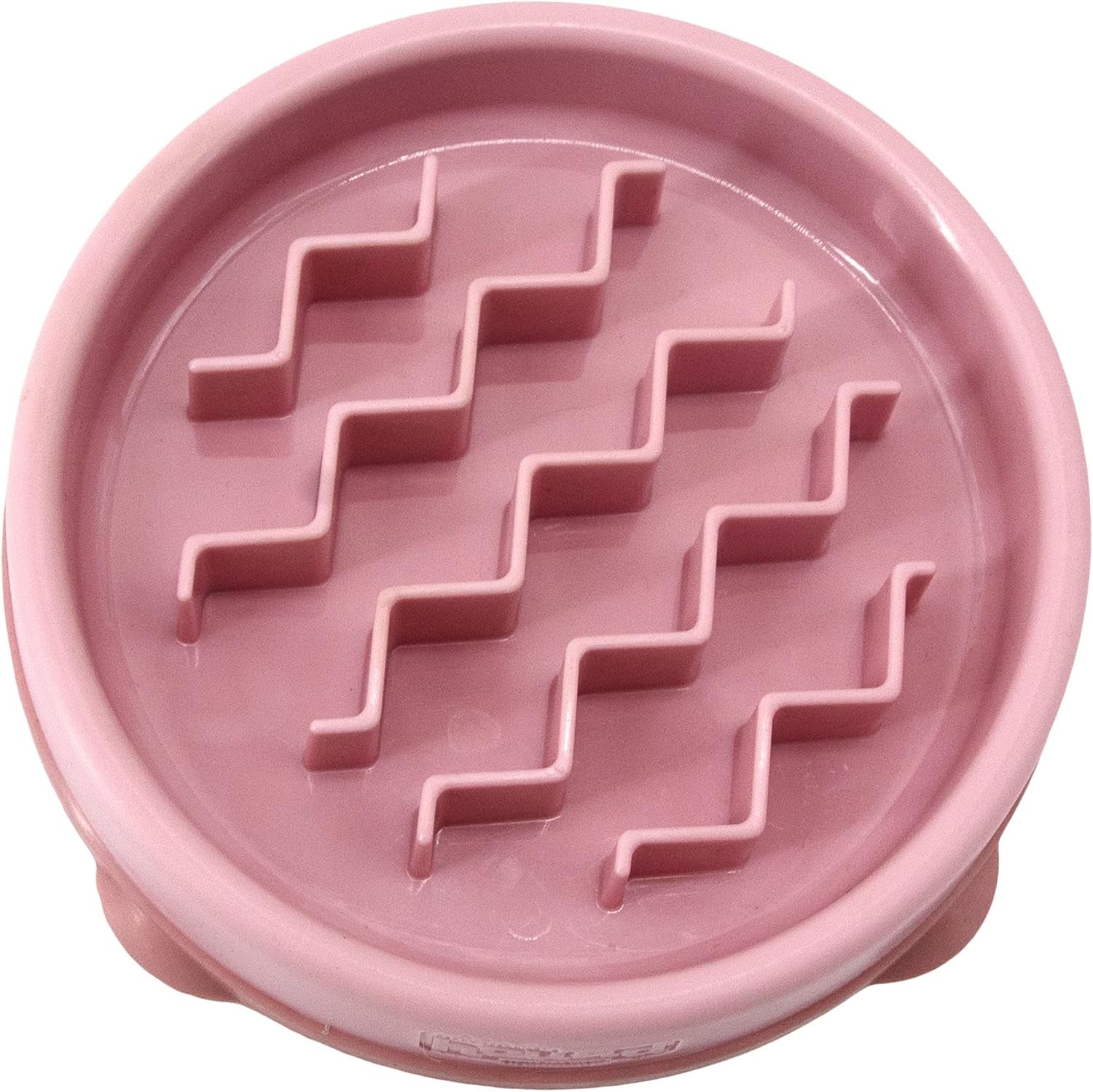 Fun Feeder Slo Bowl, Small Slow Feeder Dog Bowl, 3/4 Cups, Mini, Pink