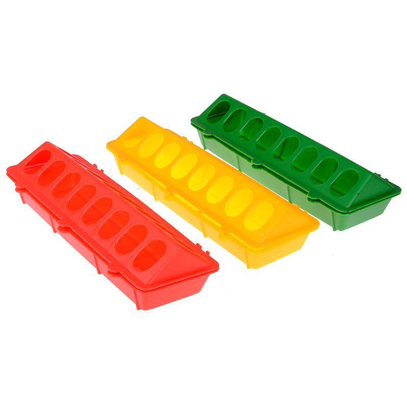 Bird Food Box Pigeon Supplies Long Trough Thickened Kettle Chicken Feeder