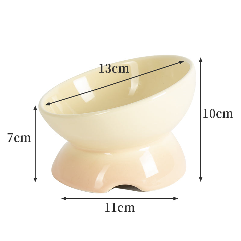 Pet Supplies For Cervical Protection Cat Bowl