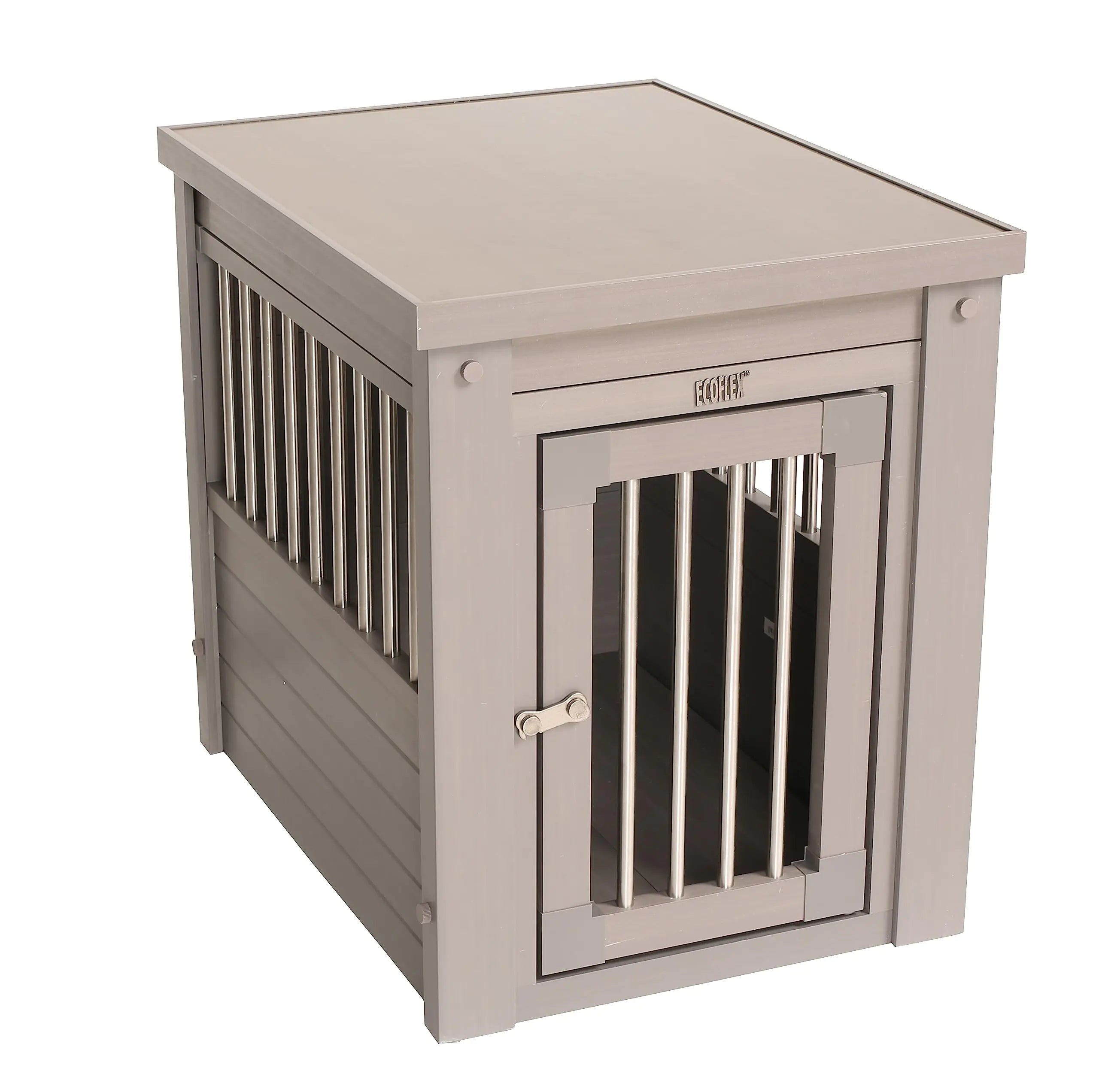 New Age Pet ecoFLEX Pet Crate/End Table Small Grey